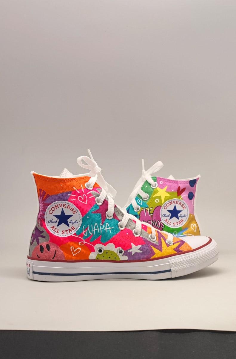 All Star Converse Personalizadas A Mano Tênis All Star Cano Alto