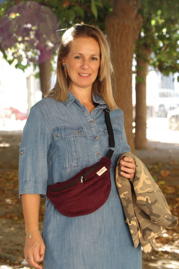 Bandolera mini mujer Berenjera