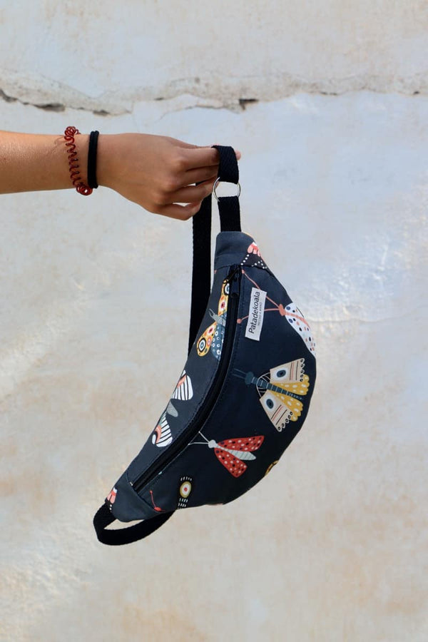 Bandolera mini tela Mariposas