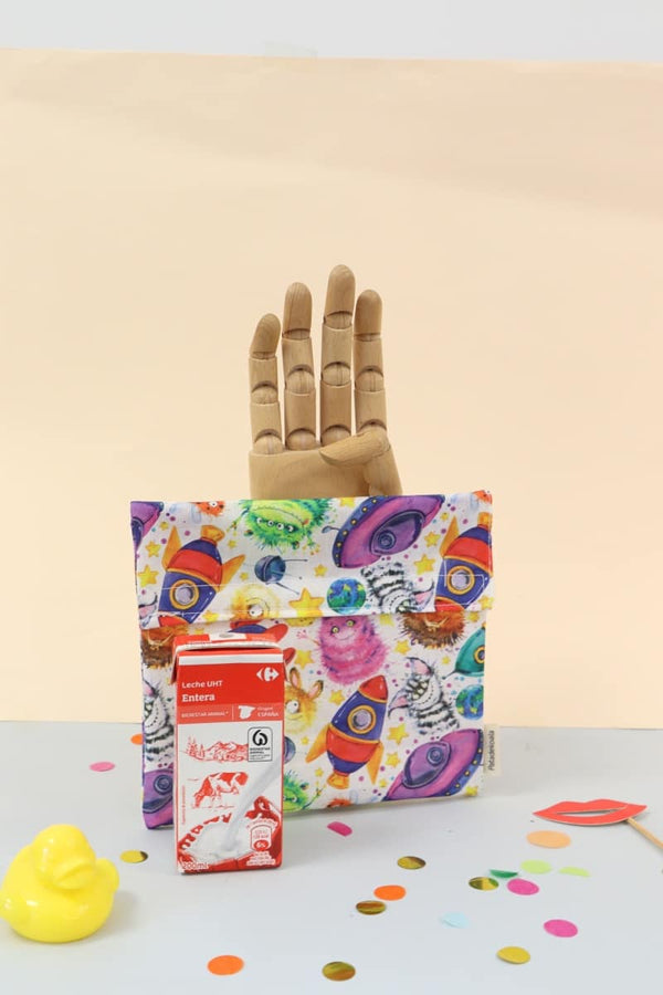 Bolsa merienda infantil impermeable Espacio