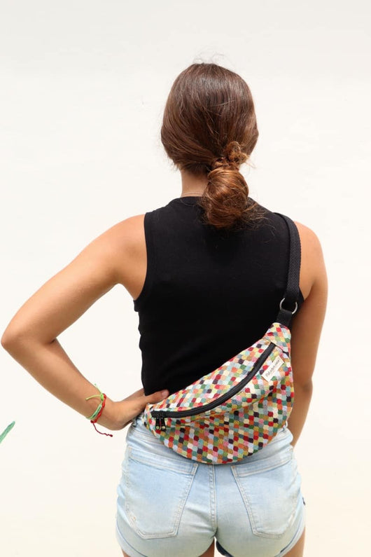 bandolera de tela mini
