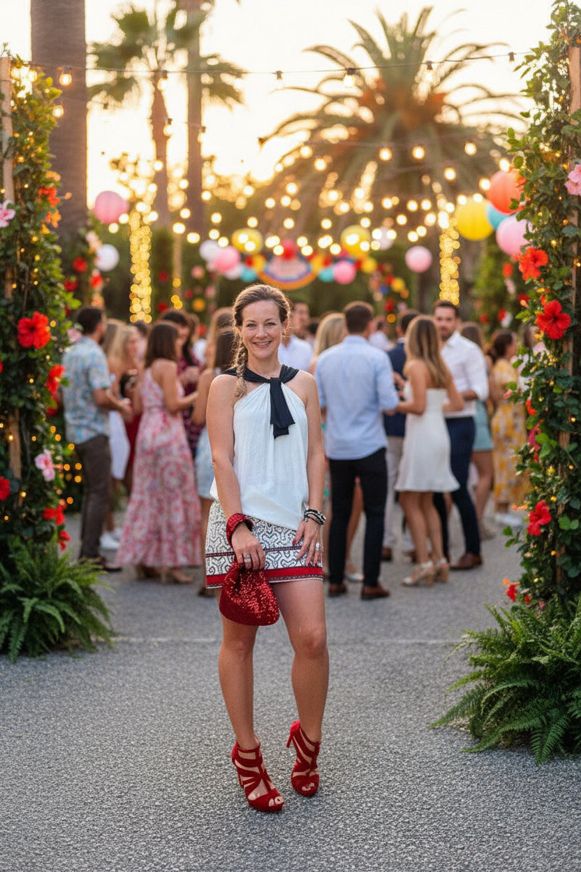 Bolso de fiesta lentejuelas rojas Bolso japonés de eventos