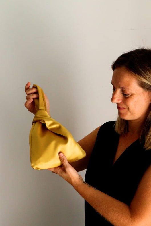 bolso boda dorado