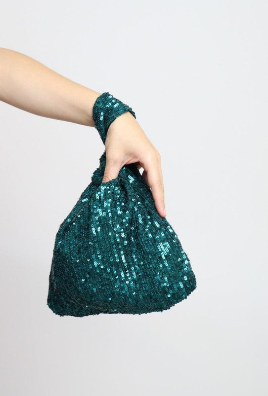 Clearance Bolso Cartera Fiesta Verde Agua Bolsos Mujer De Pelo