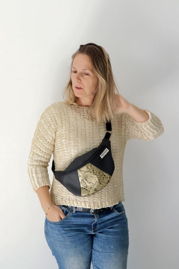 bolso pequeño vegano dorado 