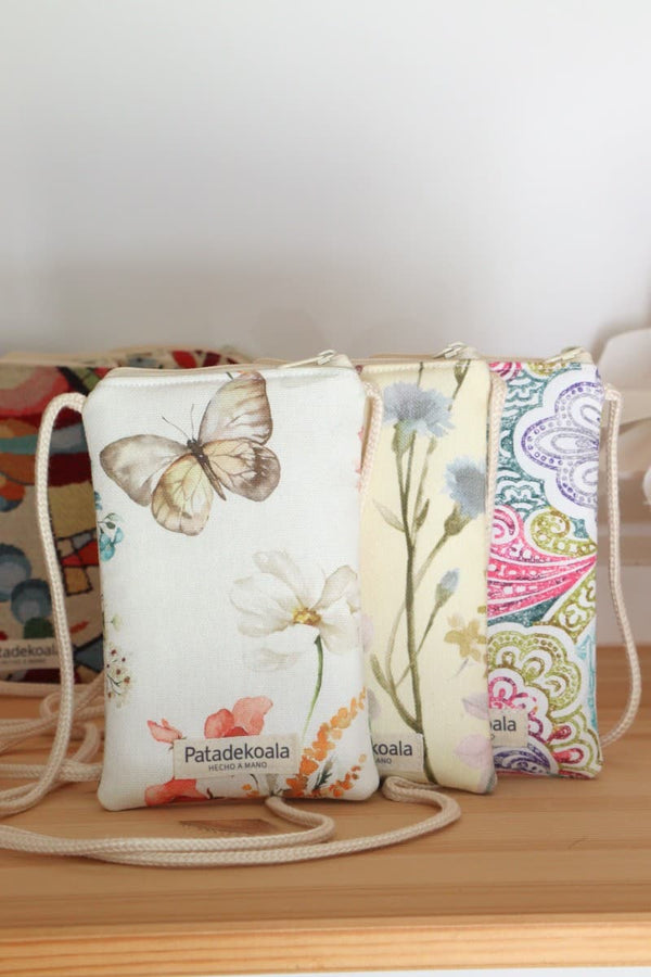 bolso móvil con cremallera acolchado 