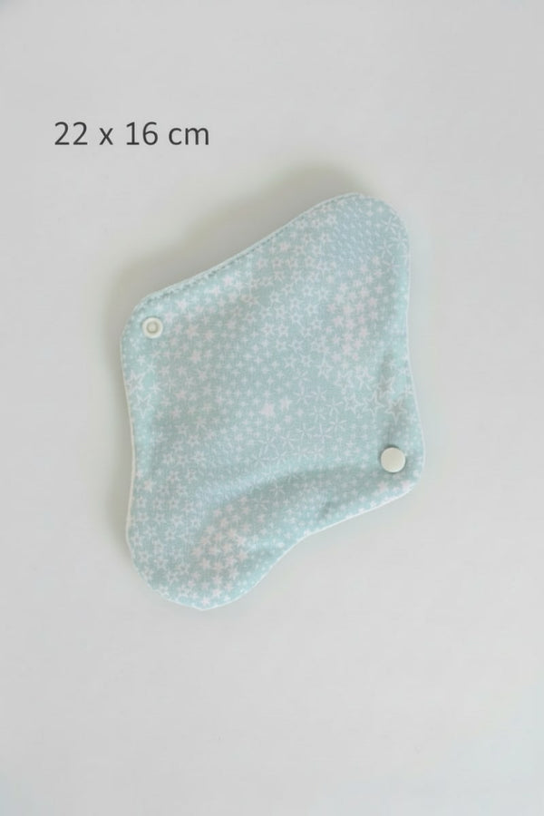 Compresas de tela reutilizables Estrellas menta