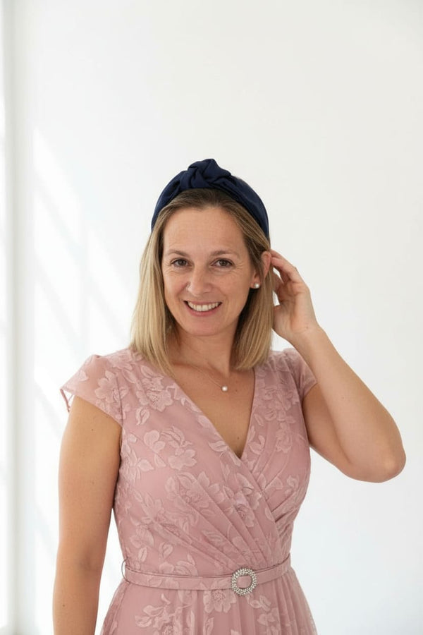 diadema invitada azul marino