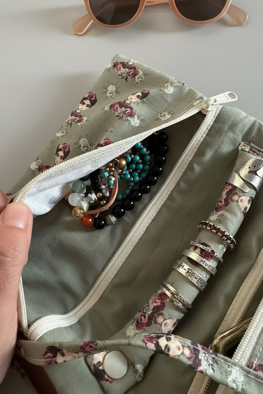 bolsillos con cremalleras