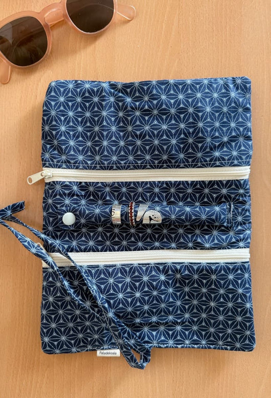 joyero de tela acolchada