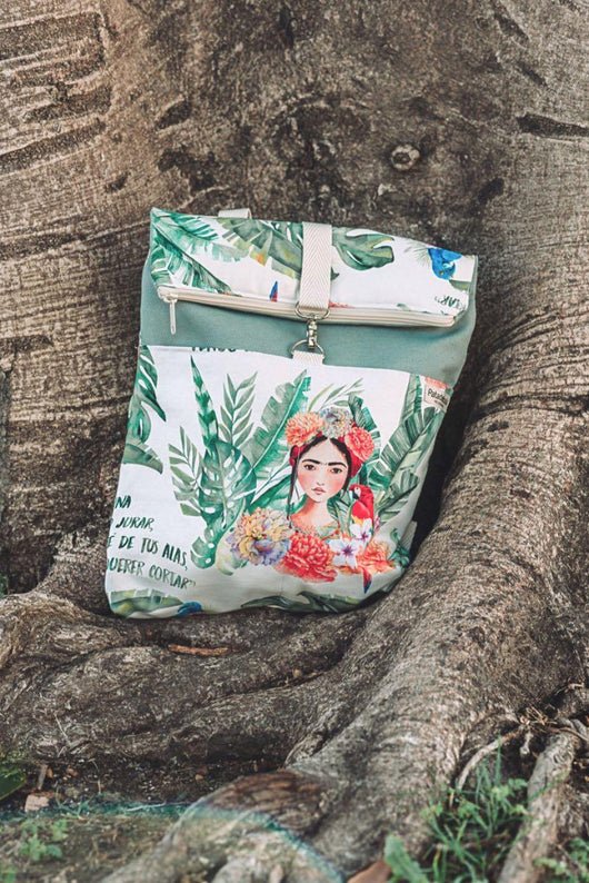 mochila para portátil hecha a mano