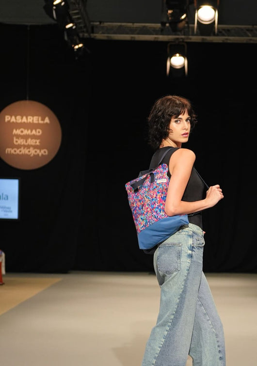 bolso mochila con doble asa