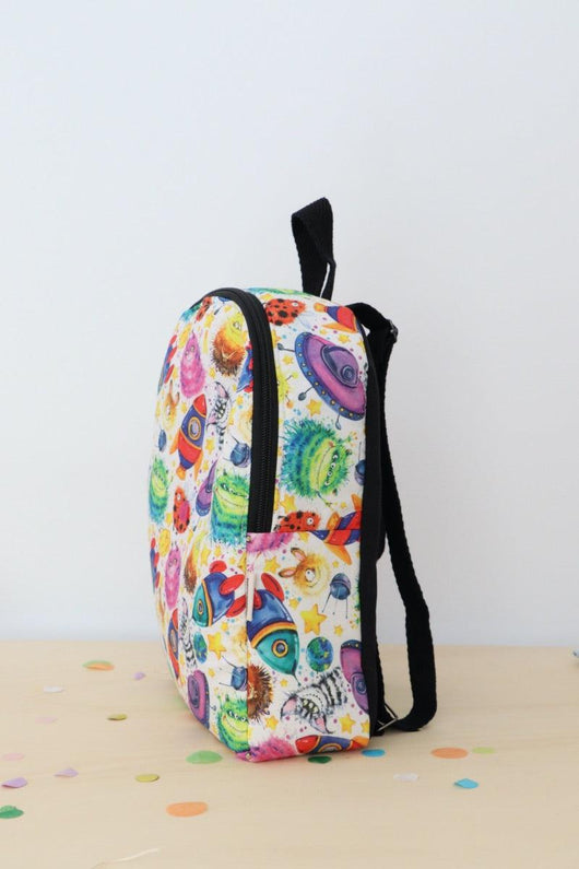 Mochila con cremallera gruesa