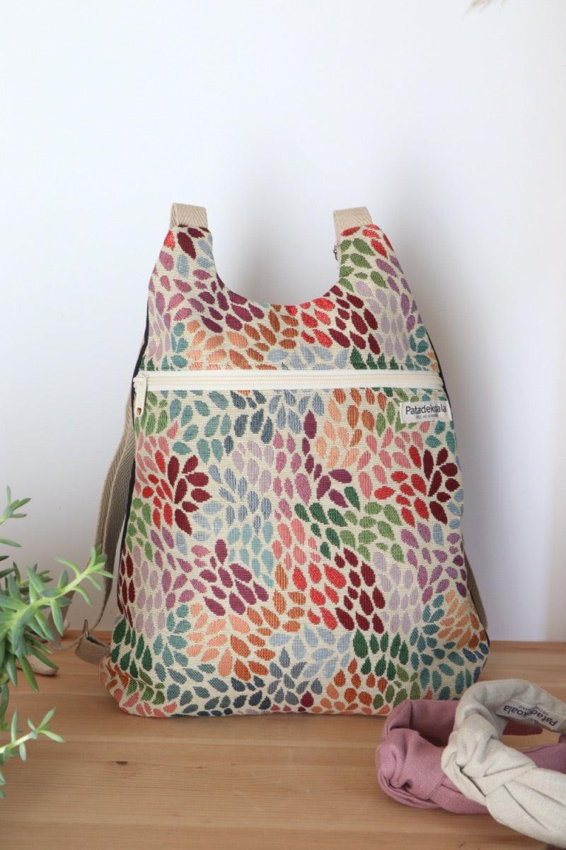 Mochila urbana mujer original Oaxaca Mochilas casual tela