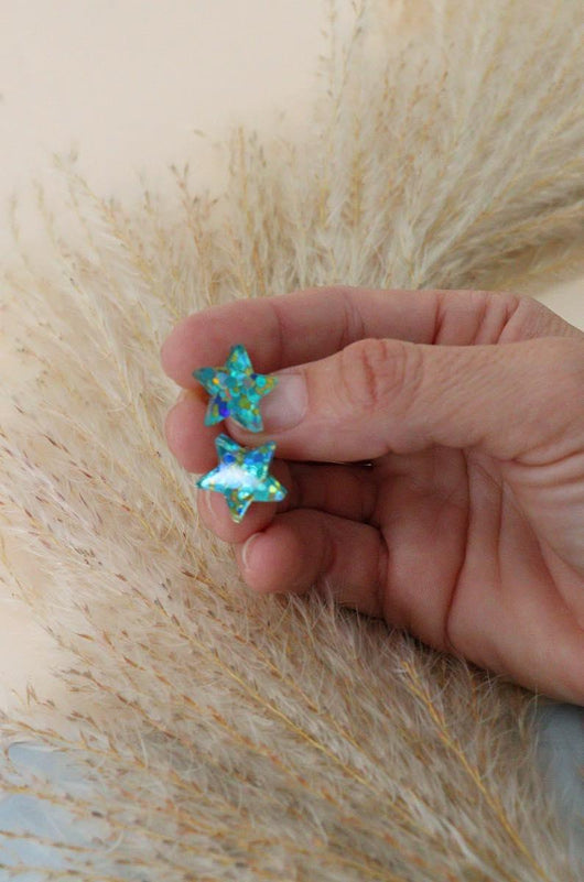 Pendientes metacrilato mini estrellas - Patadekoala