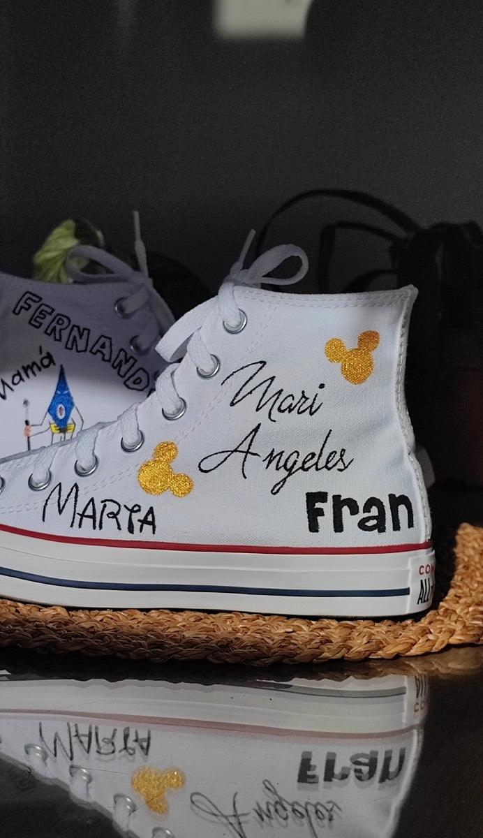 Zapatillas personalizadas para bodas Zapas pintadas a mano