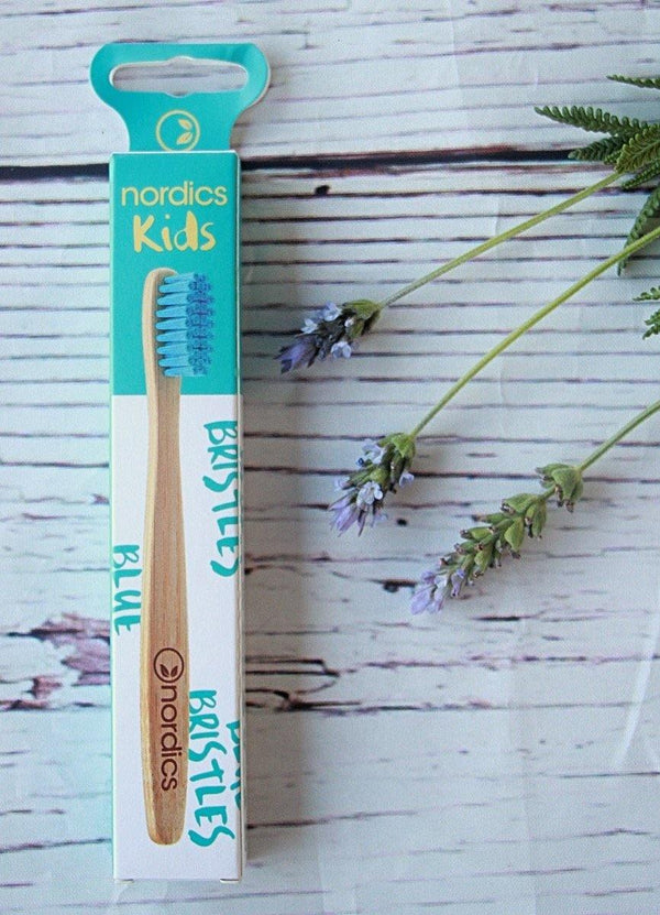 Nordics cepillo de dientes biodegradable bambú niños Turquesa - Patadekoala
