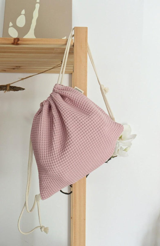 Mochilas sacos infantiles con asas de algodón